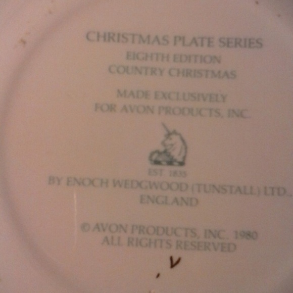 NWOT Vintage Christmas Plate Collectible 1980 - Picture 3 of 5